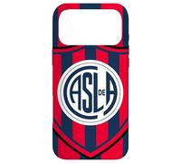 Custodia per iPhone 17 Pro Max San Lorenzo de Almagro - Scudo a strisce CASLA