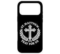 Custodia per iPhone 17 Pro Max San Matteo prega per noi cattolico cristiano santo