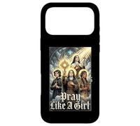 Custodia per iPhone 17 Pro Max Santa cattolica prega come una ragazza Donne