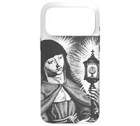 Custodia per iPhone 17 Pro Max Santa Chiara d'Assisi Santa Cattolica Italiana Donna