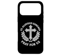 Custodia per iPhone 17 Pro Max Sant'Aloysius Gonzaga Prega per Noi Santo Cattolico