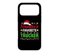 Custodia per iPhone 17 Pro Max Santa's Favorite Trucker Funny Christmas Trucker Xmas