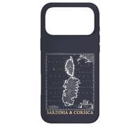 Custodia per iPhone 17 Pro Max Sardegna e Corsica Mappa d'epoca Isole del Mediterraneo