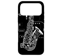 Custodia per iPhone 17 Pro Max Sassofono Abbozzo di strumento a fiato