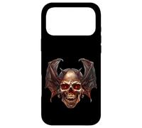 Custodia per iPhone 17 Pro Max Satanic Skull Graphic For Men And Women Occult Vampire Bat