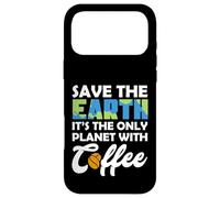 Custodia per iPhone 17 Pro Max Save Earth The Only Planet With Coffee Earth Day