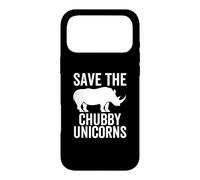 Custodia per iPhone 17 Pro Max Save The Chubby Unicorns Funny Rhino Animal Right Dicing