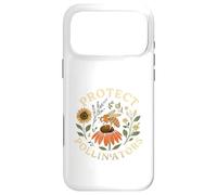 Custodia per iPhone 17 Pro Max Save The Pollinators Bee Wildflower Retro