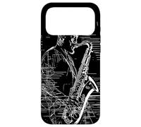 Custodia per iPhone 17 Pro Max Saxofono Boy Sketch Marching Band