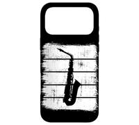 Custodia per iPhone 17 Pro Max Saxofono Schizzo Saxofonista Strumento ad ancia