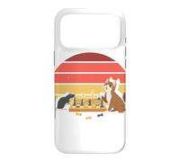 Custodia per iPhone 17 Pro Max Scacchiera con tappetino per gatti