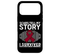 Custodia per iPhone 17 Pro Max Scars Tell My Story Head and Neck Cancer Awareness Survivor