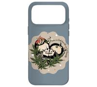 Custodia per iPhone 17 Pro Max Scheletro bacio romantico gotico teschio fungo botanico