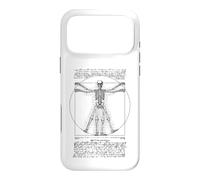 Custodia per iPhone 17 Pro Max Scheletro Umano Uomo Vitruviano Leonardo Da Vinci Anatomia