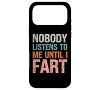 Custodia per iPhone 17 Pro Max Scherzi scoreggia Nessuno mi ascolta finché non scoreggia papà divertente