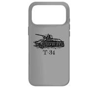 Custodia per iPhone 17 Pro Max Schizzo del carro armato russo T-34 della Seconda Guerra