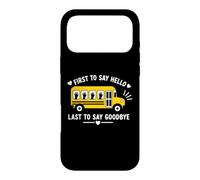 Custodia per iPhone 17 Pro Max School Bus Driver First To Say Hello Last To Say Goodbye