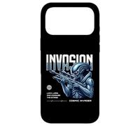 Custodia per iPhone 17 Pro Max Sci Fi Invasion Cosmic Invader Lock Load Conquista le stelle