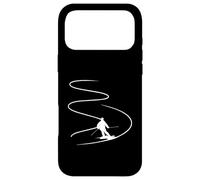 Custodia per iPhone 17 Pro Max Sciatore Con Piste In Polvere Profonda Neve Freeride Sport Sci