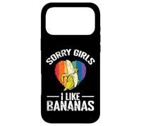 Custodia per iPhone 17 Pro Max Scusate Ragazze Mi Piacciono le Banane
