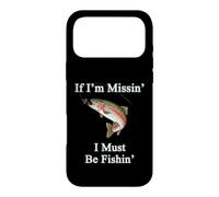 Custodia per iPhone 17 Pro Max Se mi manca devo pescare alla trota iridea, pesca a mosca