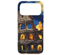 Custodia per iPhone 17 Pro Max Se Van Gogh fosse l'artista divertente del Colosseo della Notte Stellata italiana