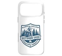 Custodia per iPhone 17 Pro Max Segui sempre il codice outdoor Retro Scouting Sostenibilità