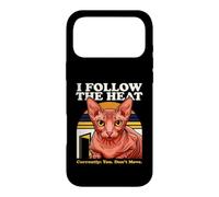 Custodia per iPhone 17 Pro Max Seguo il gatto Heat Sphynx Attualmente non ti muovi