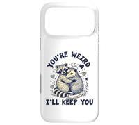 Custodia per iPhone 17 Pro Max sei strano ti terrò procione opossum Valentine Days