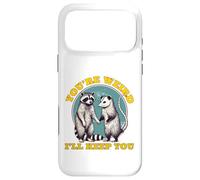 Custodia per iPhone 17 Pro Max sei strano ti terrò procione opossum Valentine Days