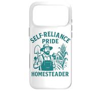 Custodia per iPhone 17 Pro Max Self Reliance Homesteader Pride Farming Rurale Slow Life