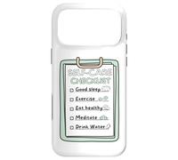 Custodia per iPhone 17 Pro Max SelfCare Checklist Promemoria abitudini sane