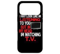 Custodia per iPhone 17 Pro Max Sembra che ti stia ascoltando guardando l'umorismo della TV