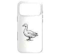Custodia per iPhone 17 Pro Max Semplice Pocket Goose Design Farm Life Summer Sketch Art