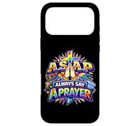 Custodia per iPhone 17 Pro Max Sempre dire una preghiera arcobaleno croce cristiana fede