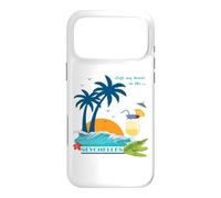 Custodia per iPhone 17 Pro Max Seychelles Palme Spiaggia Isole Souvenir