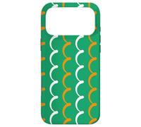 Custodia per iPhone 17 Pro Max Shamrock Green White Orange Ireland Tricolor Irish Pattern