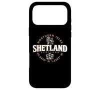 Custodia per iPhone 17 Pro Max Shetland Scozia Isole del Nord Coordinate Etichetta 2C