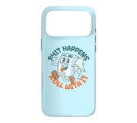 Custodia per iPhone 17 Pro Max "Shit Happens Roll with It" - Funny Adult Humor
