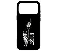 Custodia per iPhone 17 Pro Max Siberian Husky Cane Mushing Cool Retro Vintage 90s Alt Metal