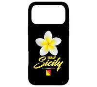 Custodia per iPhone 17 Pro Max Sicily Italy Tropical Flower Yellow Frangipani Aesthetic Art