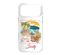 Custodia per iPhone 17 Pro Max Sicily Sign I Love Sicily, Sicily Italy Illustration Graphic