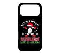 Custodia per iPhone 17 Pro Max Sii gentile con lo psicologo che Babbo Natale sta guardando