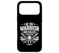 Custodia per iPhone 17 Pro Max Sii il guerriero che Dio ti ha chiamato ad essere Versetto della Bibbia