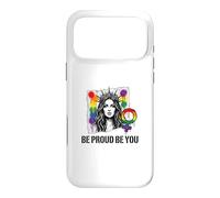 Custodia per iPhone 17 Pro Max Sii orgoglioso e sii arcobaleno LGBTQ Pride Femminista