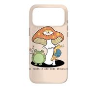 Custodia per iPhone 17 Pro Max Sii te stesso non scusarti Cottagecore Frog