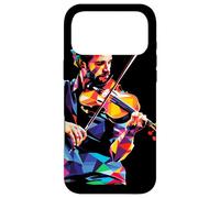 Custodia per iPhone 17 Pro Max Silhouette di violinista Musica barocca