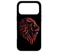 Custodia per iPhone 17 Pro Max Silhouette Testa di Leone Graphic Art Design Compleanno Animale Regalo