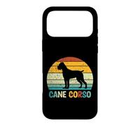 Custodia per iPhone 17 Pro Max Silhouette Vintage Tramonto Cane Corso | Mastino Italiano
