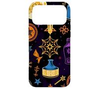 Custodia per iPhone 17 Pro Max Simboli di luna mistica celeste disegno astratto